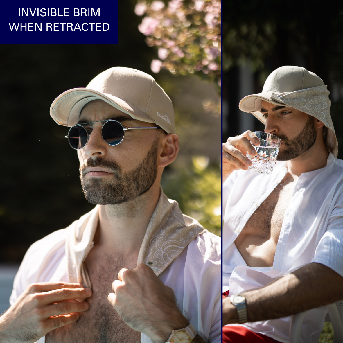 ShaidOn Cap, Brim Add-On & Bandana Add-On