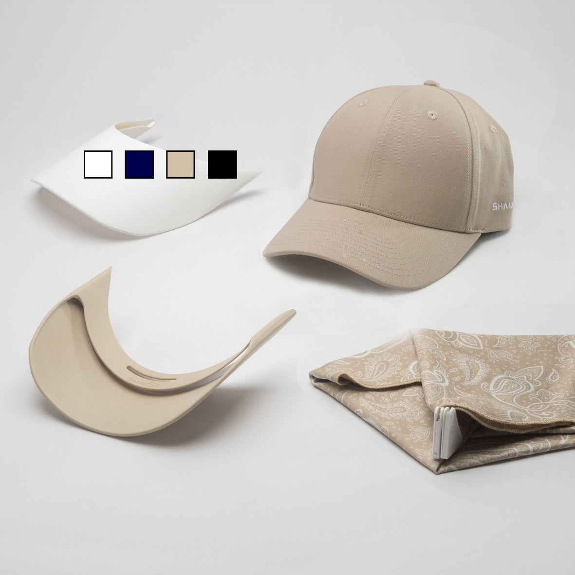 ShaidOn Cap, Brim Add-On & Bandana Add-On