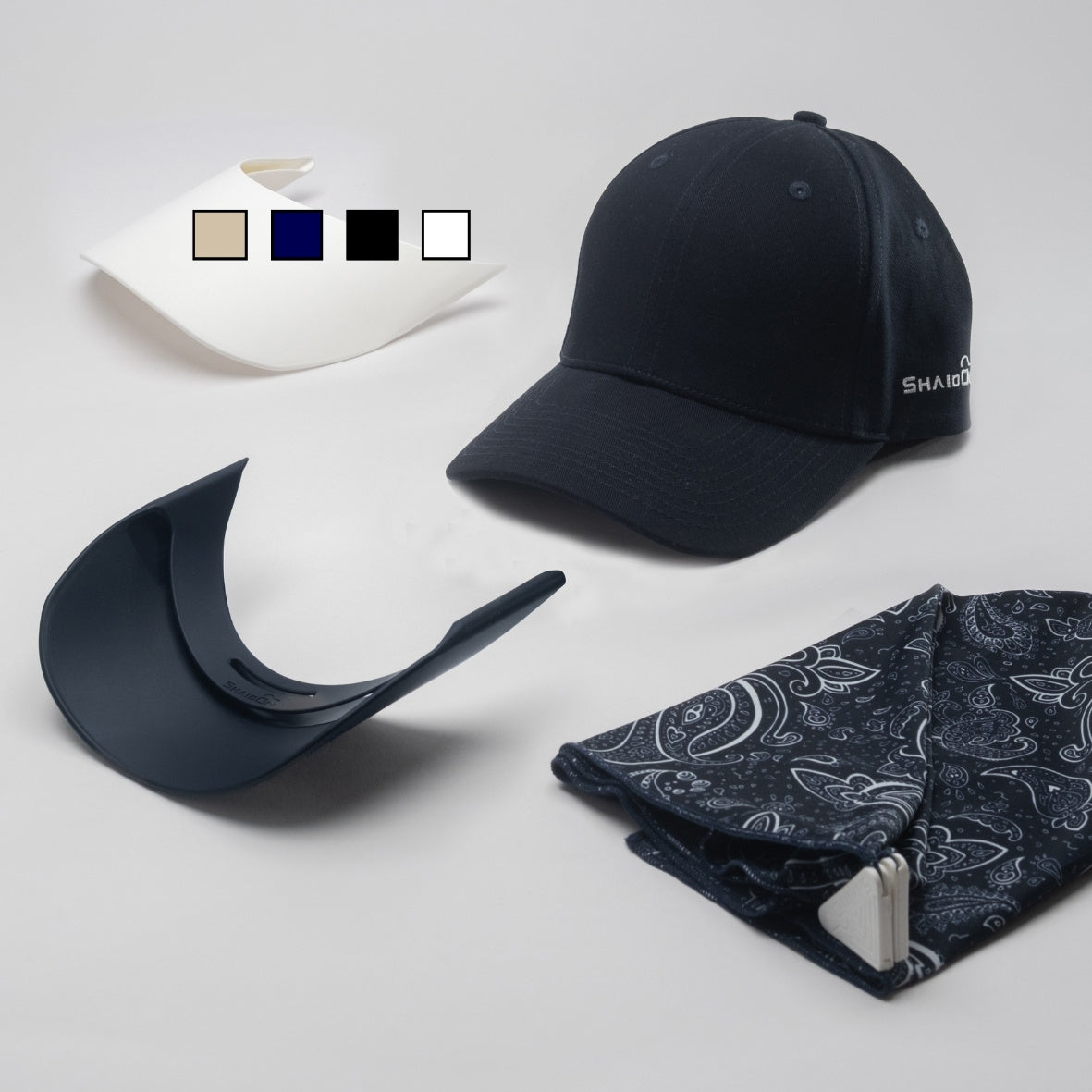 ShaidOn Cap, Brim Add-On & Bandana Add-On